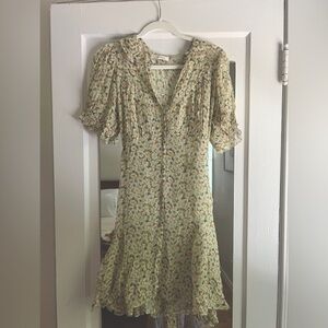 Doen silk mini dress - size small- excellent condition